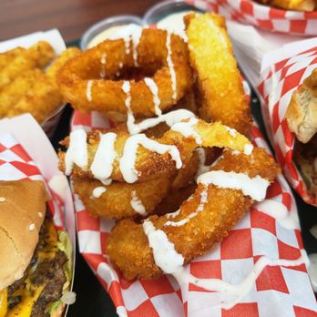 Gourmet Burger - Onion rings - Burgers Near Me - Santa Ana, California