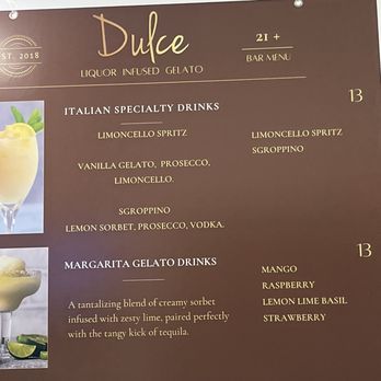 Dulce Artisan Gelato - More than just gelato, check out the drink menu - Gelato Near Me - Woodstock, Georgia Dulce Artisan Gelato - More than just gelato, check out the drink menu - Gelato Near Me - Woodstock, Georgia
