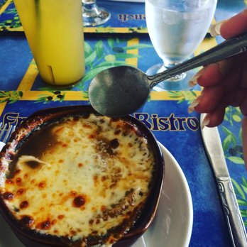 French Bistro - French onion soup. Delicious - French Near Me - Miami, Florida