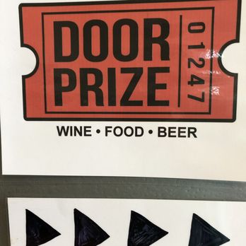 Mass Moca - Sign for the "Door Prize". Coffee shop is across the hallway. - Performing Arts Near Me - North Adams, Massachusetts Mass Moca - Sign for the "Door Prize". Coffee shop is across the hallway. - Performing Arts Near Me - North Adams, Massachusetts