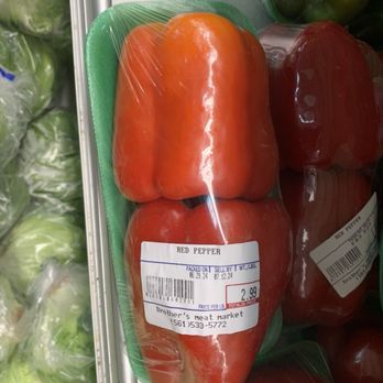 Brother's Meat Market - $2.99 for two red peppers - Meat Shops Near Me - Lake Worth, Florida Brother's Meat Market - $2.99 for two red peppers - Meat Shops Near Me - Lake Worth, Florida