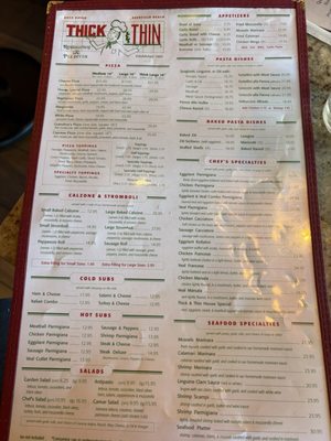 Menu photo 1 Thick And Thin Pizza Deerfield Beach, FL Menu photo 1 Thick And Thin Pizza Deerfield Beach, FL