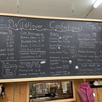 Wildflower Confections & Boutique - Menu. Cool place. - Bakeries Near Me - Darby, Montana Wildflower Confections & Boutique - Menu. Cool place. - Bakeries Near Me - Darby, Montana