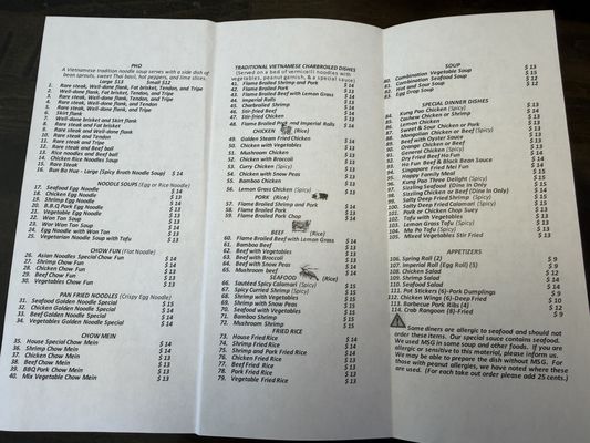 Menu photo 1 Asian Noodles Reno, NV