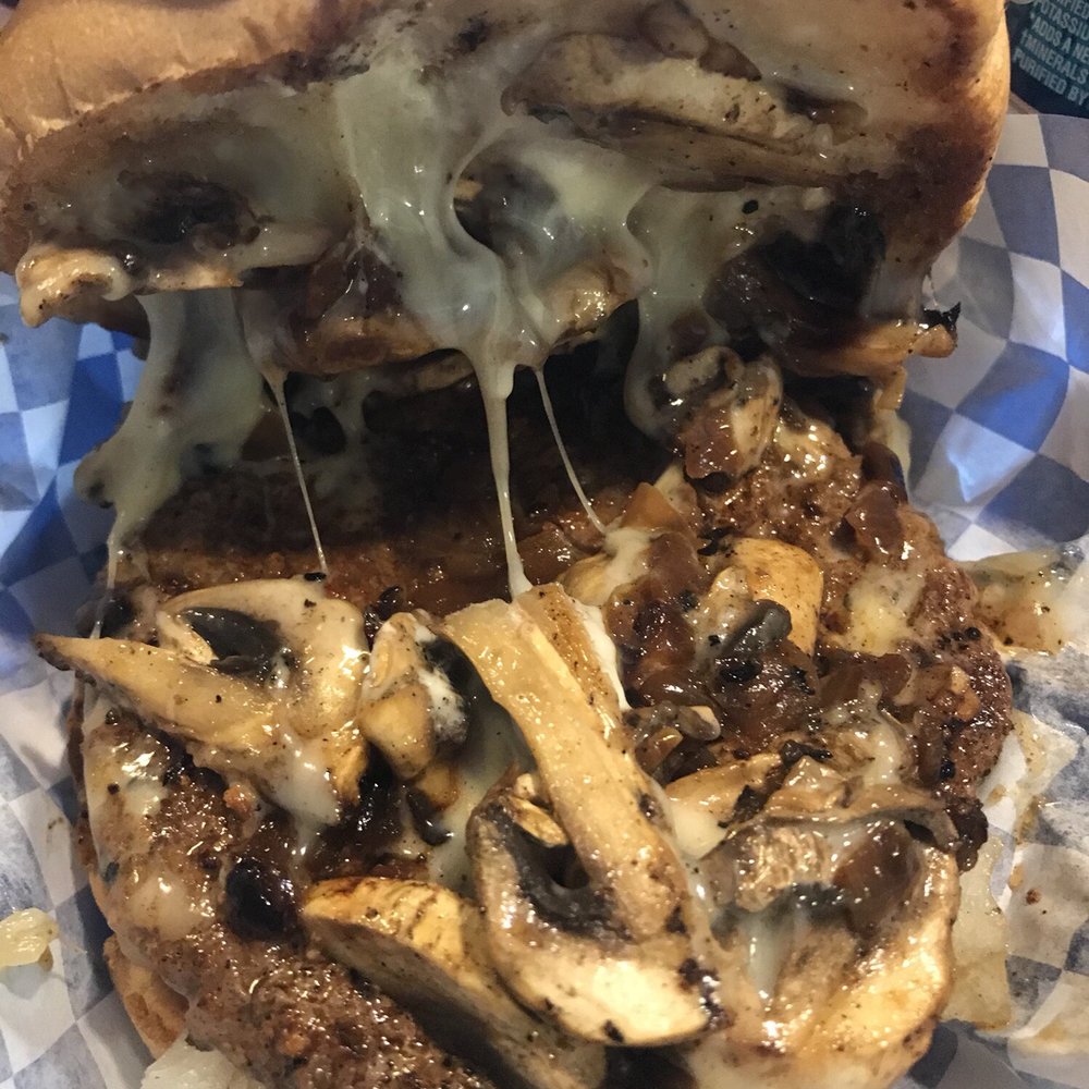 Bubba's Texas Burger Shack - Inside a mushroom burger 1/14/2018 - Burgers Near Me - Houston, Texas Bubba's Texas Burger Shack - Inside a mushroom burger 1/14/2018 - Burgers Near Me - Houston, Texas