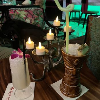 Golden Monkey Tiki Lounge - Saturn and coconut dream - Cocktail Bars Near Me - Las Vegas, Nevada