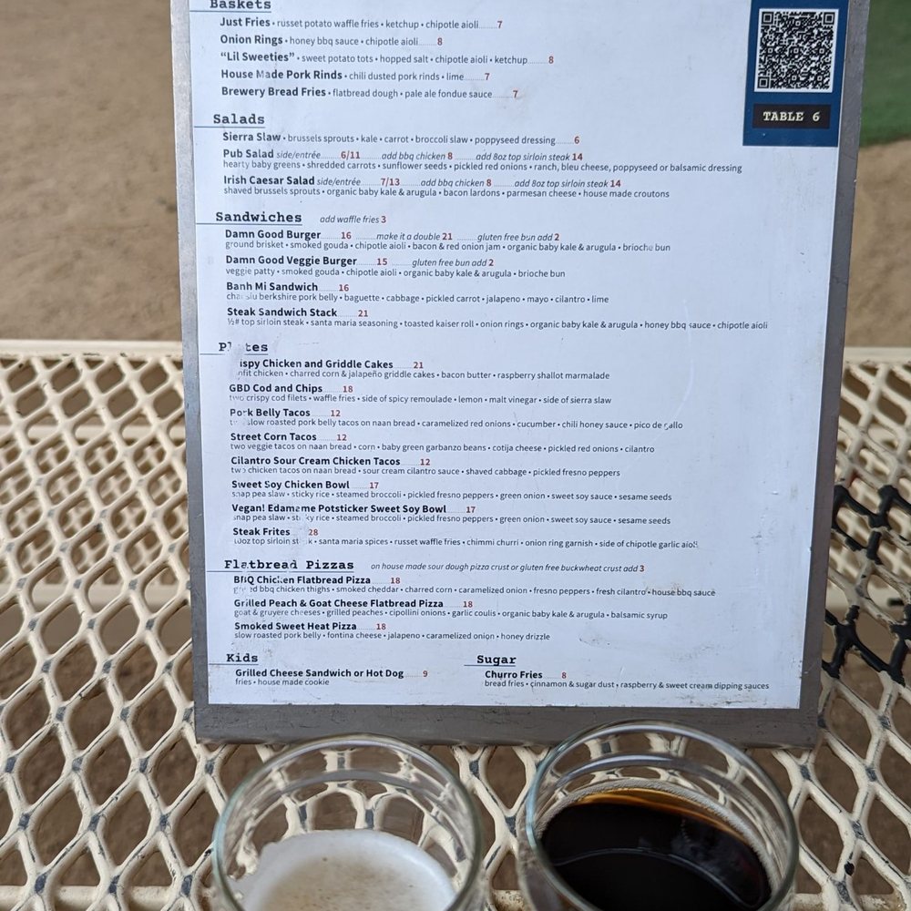Mammoth Brewing - Menu - Breweries Near Me - Mammoth Lakes, California
