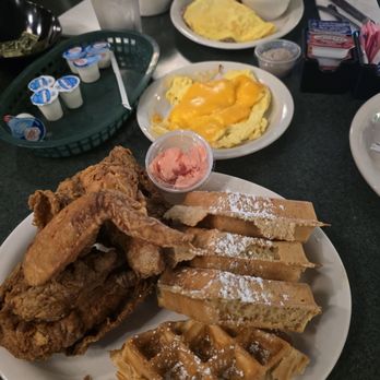 Metro Diner - Some of the best Chicken and waffle , especially with that strawberry butter - American Near Me - Granger, Indiana Metro Diner - Some of the best Chicken and waffle , especially with that strawberry butter - American Near Me - Granger, Indiana