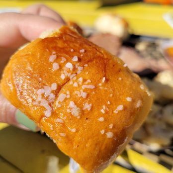 MEGA Texas Barbeque - This looks like basic bread, salted... but I enjoyed this more than I thought I would. - Caterers Near Me - Fresno, California