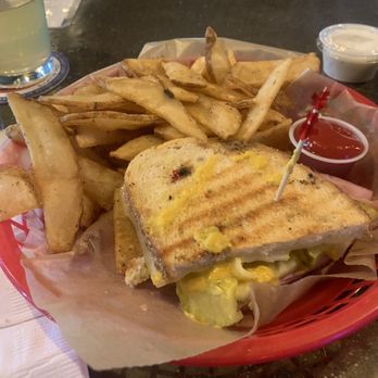 Finn’s Craft Beer Taphouse - Cuban Sandwich with Fries and extra pickles - Brewpubs Near Me - Hyannis, Massachusetts Finn’s Craft Beer Taphouse - Cuban Sandwich with Fries and extra pickles - Brewpubs Near Me - Hyannis, Massachusetts