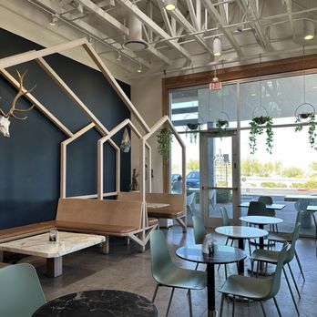 Mothership Coffee Roasters - Pretty interior with cool booth seating - Coffee & Tea Near Me - Henderson, Nevada Mothership Coffee Roasters - Pretty interior with cool booth seating - Coffee & Tea Near Me - Henderson, Nevada