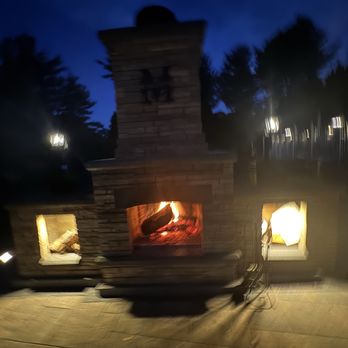 Sunshine Tree & Landscape - Fireplace with fire burning - Tree Services Near Me - Stewartsville, New Jersey Sunshine Tree & Landscape - Fireplace with fire burning - Tree Services Near Me - Stewartsville, New Jersey
