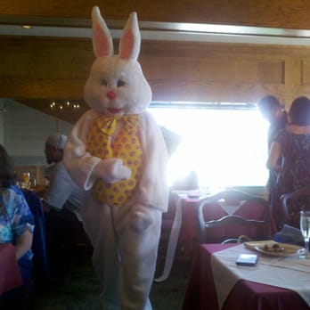 Reef on the Water - Easter Bunny, Easter brunch 2014...Augie is THE BEST waiter ever! - Seafood Near Me - Long Beach, California