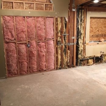 First Class Remodeling - Before- extra sliding glass door closed off for kitchen extension - General Contractors Near Me