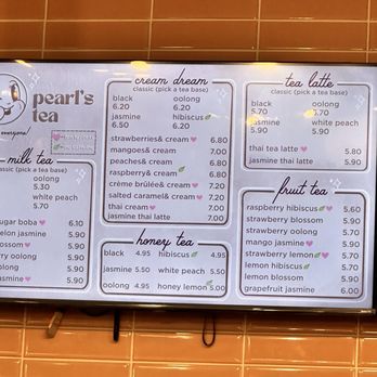 Pearl's Tea - Cumming - Menu - Coffee & Tea Near Me - Cumming, Georgia