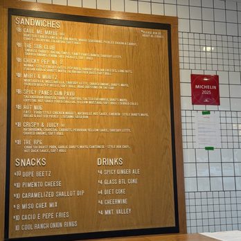 Your Only Friend - Menu - Sandwiches Near Me - Washington, DC, District of Columbia