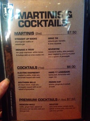 Menu photo 5 17 Mile House Pub Sooke, BC