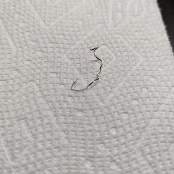 Pollo Rico Latin Bistro - Piece of metal from stainless steel scrubber - Latin American Near Me - Centereach, New York Pollo Rico Latin Bistro - Piece of metal from stainless steel scrubber - Latin American Near Me - Centereach, New York