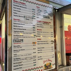 Tori tacos - Menu July 2023