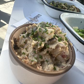 Broken Spirits Distillery - Brisket potato salad. Did I say that I like brisket? - Distilleries Near Me - Long Beach, California