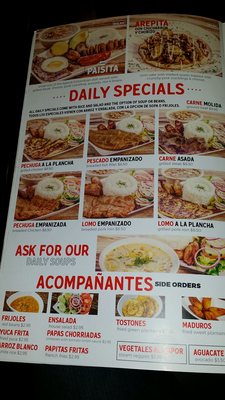 Menu photo 4 Noches De Colombia South Hackensack, NJ Menu photo 4 Noches De Colombia South Hackensack, NJ