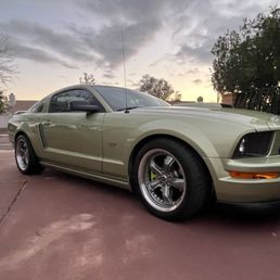 My 2006 Mustang with new paint and a new radio. My 2006 Mustang with new paint and a new radio.