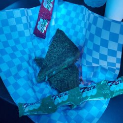Arcade 2084 - Arcade 2084's totally rad Grilled Pizza Sandwich.