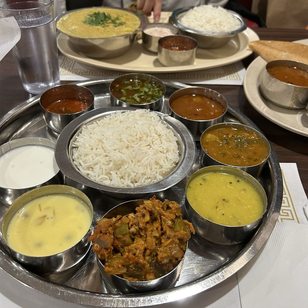 Thali Plate and Vegetable Korma