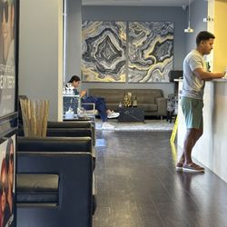 MINT dentistry | Cypress - Wall art in the lobby