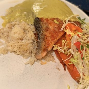 Benny's Coastal Kitchen - Salmon with green curry was sooo good - Seafood Near Me - Hilton Head Island, South Carolina Benny's Coastal Kitchen - Salmon with green curry was sooo good - Seafood Near Me - Hilton Head Island, South Carolina