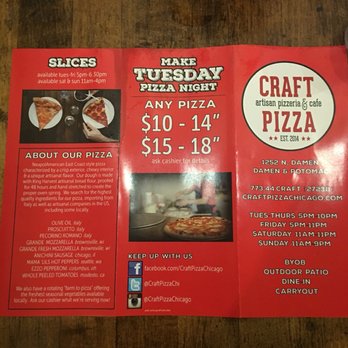 Craft Pizza - Pizza Near Me - Chicago, Illinois