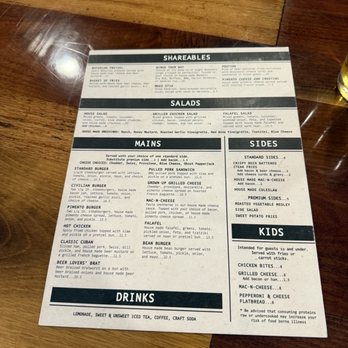 Civilian Brewing Corps - Menu - Brewpubs Near Me - Spencer, Indiana Civilian Brewing Corps - Menu - Brewpubs Near Me - Spencer, Indiana