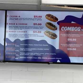 El Chunky - Menu - Hot Dogs Near Me - San Antonio, Texas