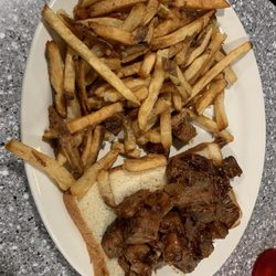 Smoked Creations BBQ - Brisket Burnt Ends Sandwich with Cajun Fries
