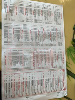 Menu photo 1 New China Restaurant Springfield, IL