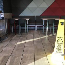 McDonald's - Dirty floors, tables and seats.