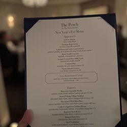 The Perch At Peacock Inn - New Year's Eve Prix Fixe Menu