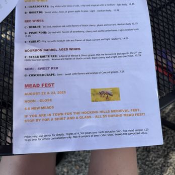 Brewery 33 Hocking Hills - Outside seating drink menu 7/26/25 - Breweries Near Me - Logan, Ohio