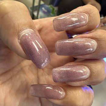 Adorn Nails And Spa - Cat Eye with No line Glass effect - Nail Salons Near Me - Fresno, California Adorn Nails And Spa - Cat Eye with No line Glass effect - Nail Salons Near Me - Fresno, California