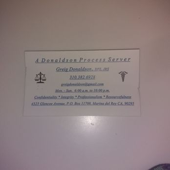 A Donaldson Process Server - Process Servers Near Me - Los Angeles, CA, California A Donaldson Process Server - Process Servers Near Me - Los Angeles, CA, California