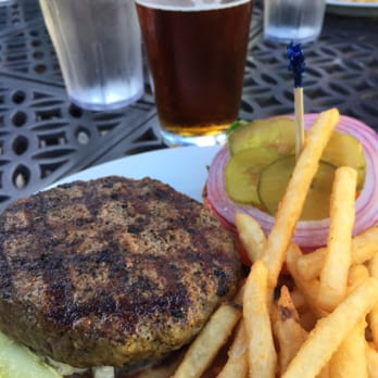 Coasters Pub & Biergarten - Lamb Burger and a an ice cold Yuengling hit the spot! - Pubs Near Me - Melbourne, Florida