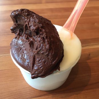 Shy Guy Gelato - Dark chocolate and lemon sorbet - Desserts Near Me - Burlington, Vermont Shy Guy Gelato - Dark chocolate and lemon sorbet - Desserts Near Me - Burlington, Vermont