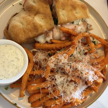 Sunny's  - Pesto panini with sweet potato fries - Breakfast & Brunch Near Me - San Antonio, Texas