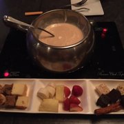 Photo of The Melting Pot - Gaithersburg, MD, United States. Cookie Butter (sans Almond Slivers) with all the dippers!
