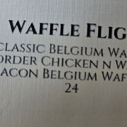 Waffle Flight Waffle Flight