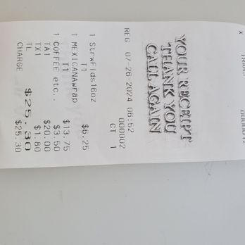 Fudenjuce - Receipt - Vegetarian Near Me - Nevada City, California