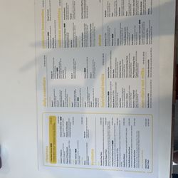 Pressed Juicery - One of the menus