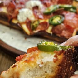 Detroit style Roni Bomb and Heat