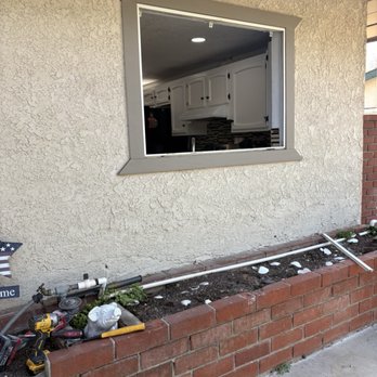 SoCal Window Pros - Old kitchen window removed - Windows Installation Near Me - Montclair, California SoCal Window Pros - Old kitchen window removed - Windows Installation Near Me - Montclair, California