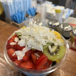 Playa Bowls - "Coco Craze" Sub Banana for Strawberry and Sub pineapple for Kiwi and Extra coco flakes and Extra base